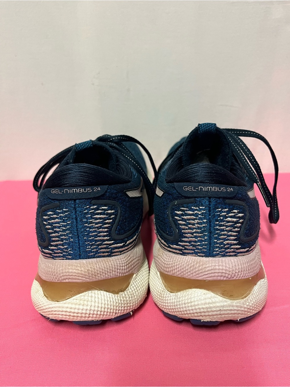 ASICS Gel Nimbus 24 Womens Size 9 Blue Running Shoes FF Blast Athletic Sneaker - Picture 4 of 13
